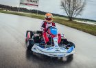 super fast electric kart - blue shock race