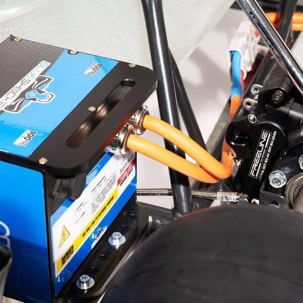 BSR racing electric motor and battery for junior drivers for electric kart championships