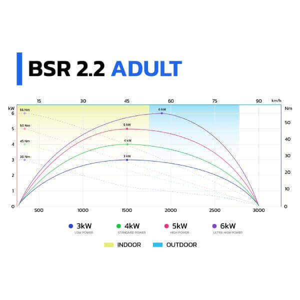 BSR rental kart for adults power map options for customer needs