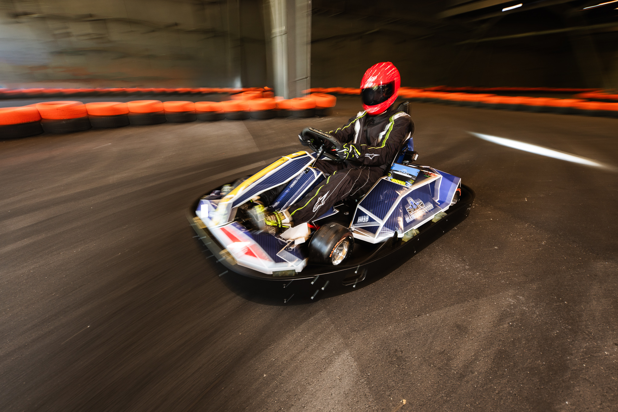 Blue Shock Race Electric Rental Go-Kart